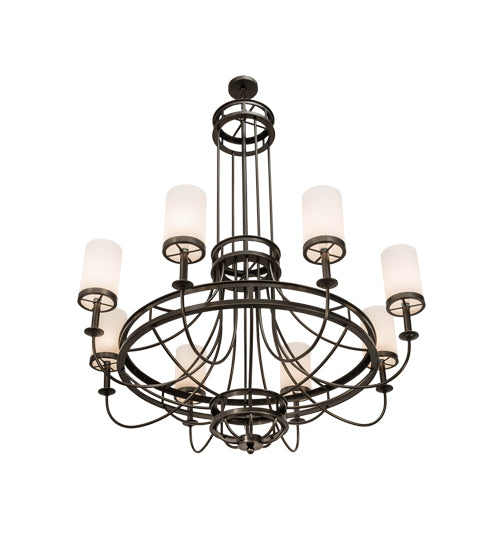 60"W Saxony 8 Lt Chandelier