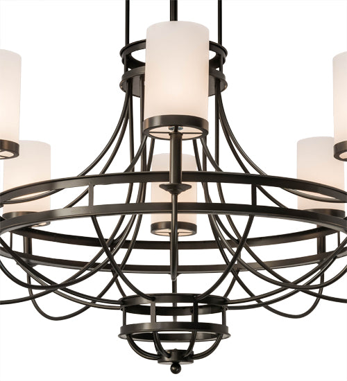 60"W Saxony 8 Lt Chandelier