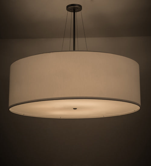 48"W Cilindro White Textrene Pendant