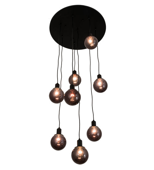 28" Wide Bola 8 Light Cascading Pendant