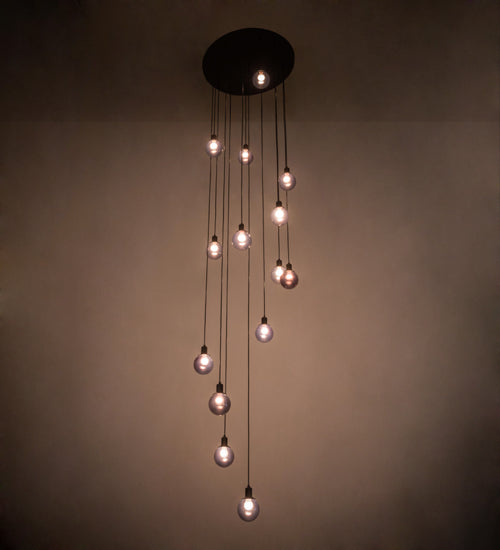 34"W Bola 14 Lt Cascading Pendant