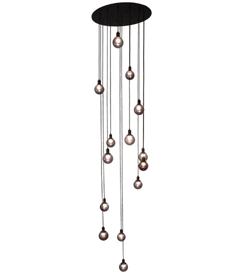 34"W Bola 14 Lt Cascading Pendant