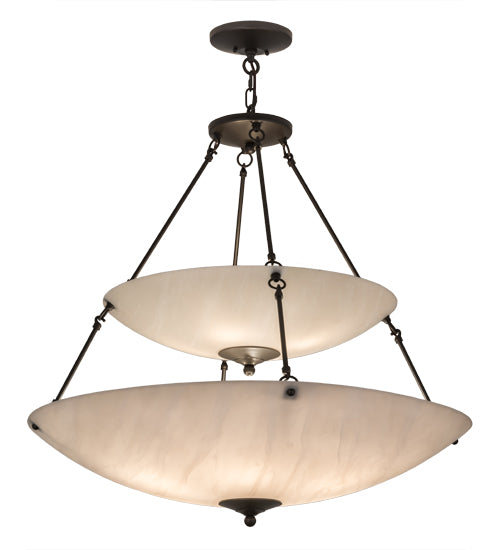 36" Wide Cypola 2 Tier Inverted Pendant