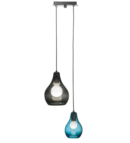 15"W Anjou 2 Lt Cascading Pendant