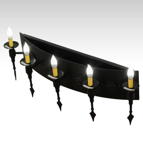 36" Wide Warwick 5 Light Wall Sconce