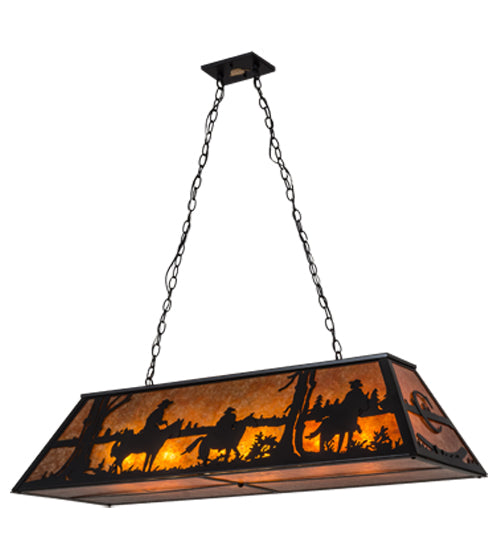 48"L Personalized Rockin' C Ranch Oblong Pendant