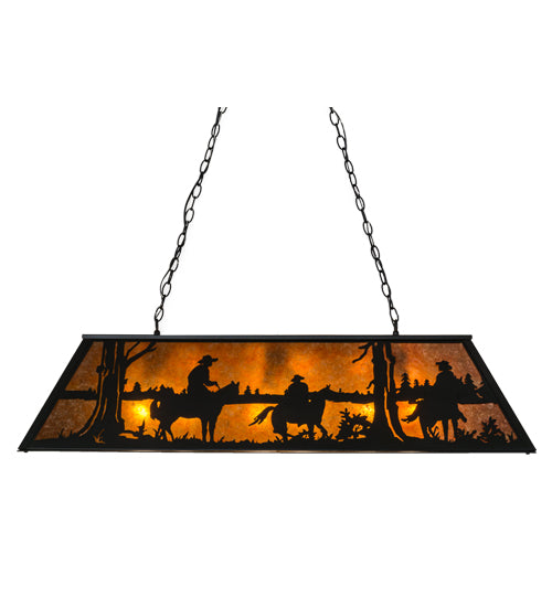 48"L Personalized Rockin' C Ranch Oblong Pendant