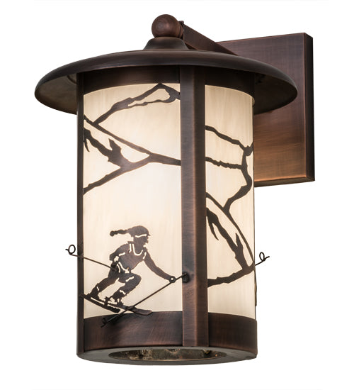 10"W Fulton Alpine Solid Mount Wall Sconce