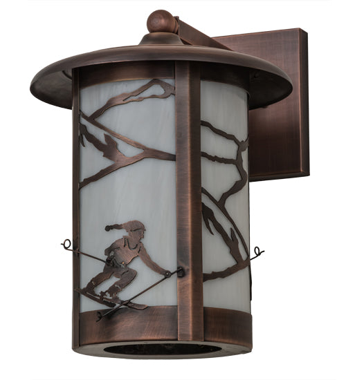 10"W Fulton Alpine Solid Mount Wall Sconce