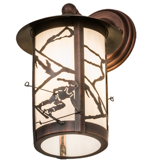 8"W Fulton Alpine Solid Mount Wall Sconce