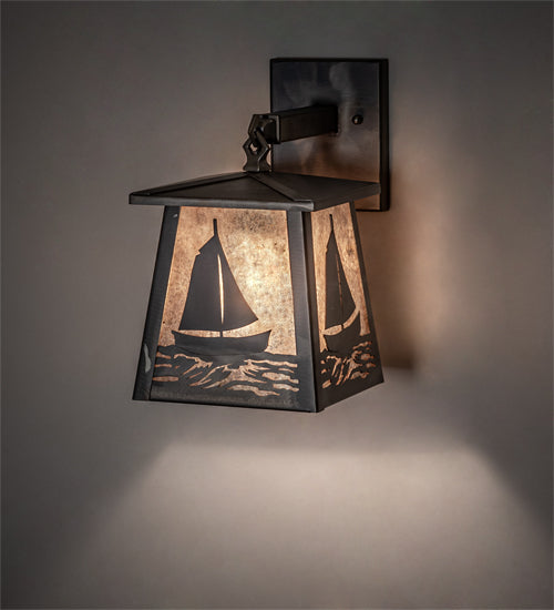 7" Wide Sailboat Wall Sconce