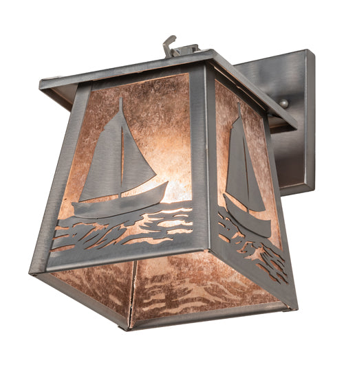 7" Wide Sailboat Wall Sconce