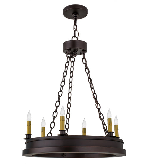 24" Wide Sullivan Ranch 6 Light Chandelier