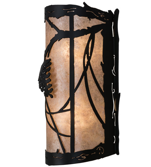 10"W Whispering Pines Wall Sconce