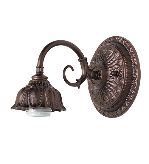 7" Wide Baroque Wall Sconce