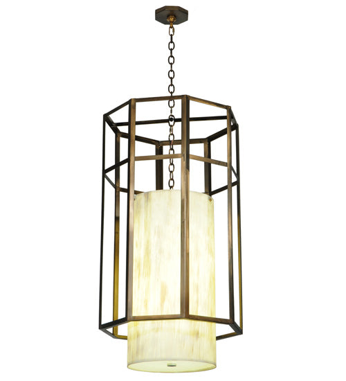 23" Wide Cilindro Caged Pendant