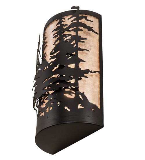 12" Wide Tall Pines Wall Sconce