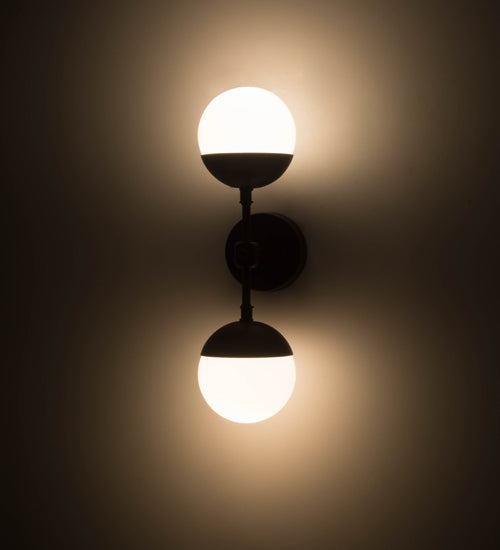 6" Wide Bola Deux Wall Sconce