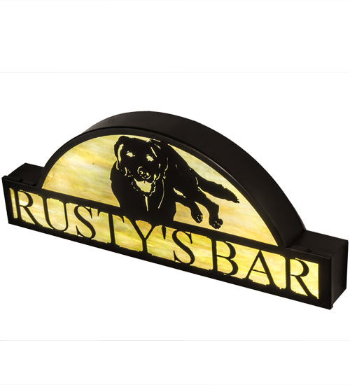 30"W Personalized Rusty'S Bar Sign