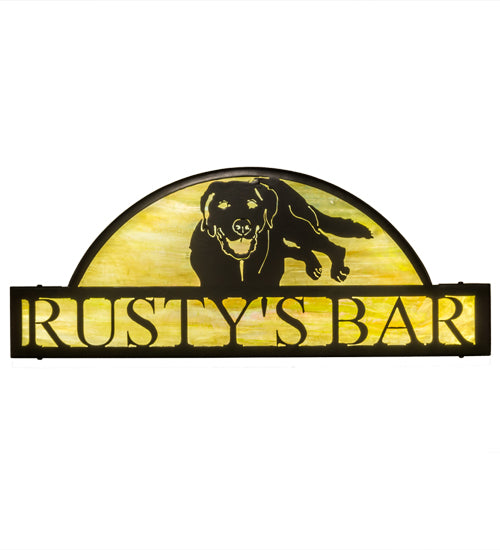 30"W Personalized Rusty'S Bar Sign