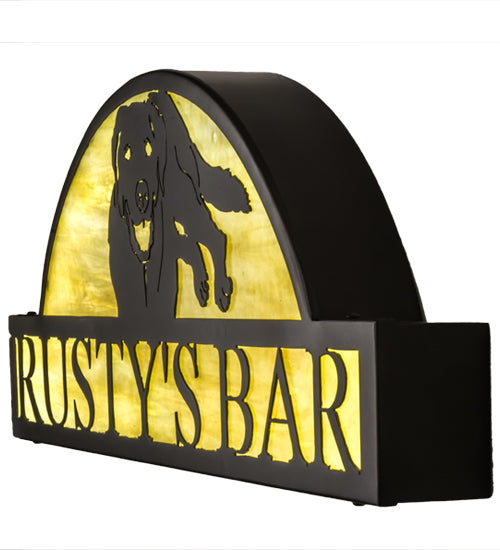 30"W Personalized Rusty'S Bar Sign