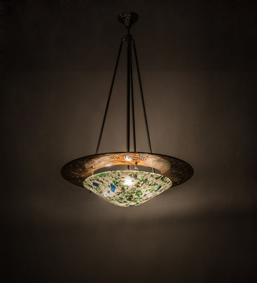 31"W Metro Fusion Super Nova Inverted Pendant