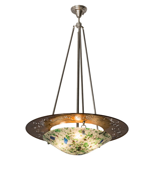 31"W Metro Fusion Super Nova Inverted Pendant