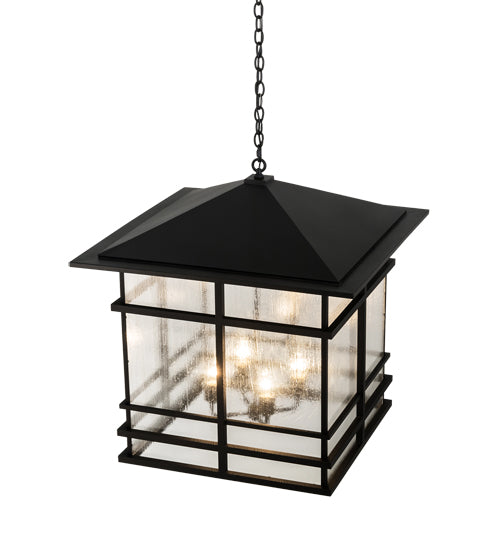 30"Sq Tea House Lantern Pendant