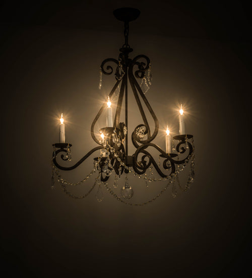 26" Wide Adrianna 5 Light Chandelier