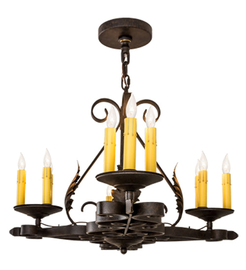 42" Long Elianna 12 Lt Oblong Chandelier