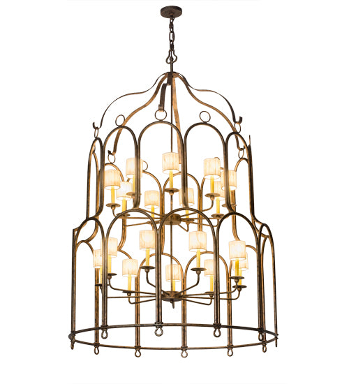 54" Wide Grand Stair 20 Light Chandelier