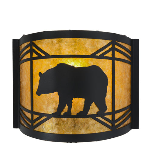 12"W Lone Bear Wall Sconce