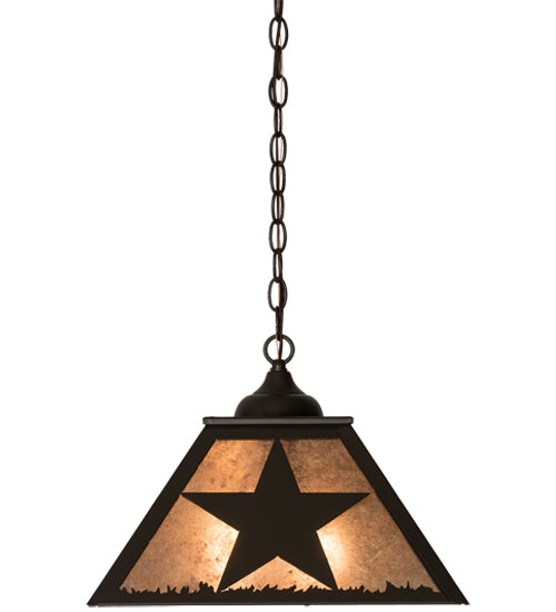 16" Square Texas Star Pendant