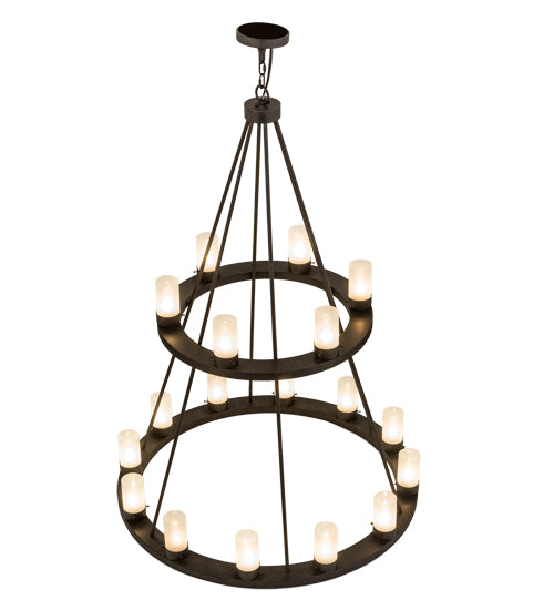 42"W Loxley 18 Lt Two Tier Chandelier