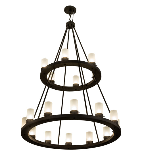 42"W Loxley 18 Lt Two Tier Chandelier