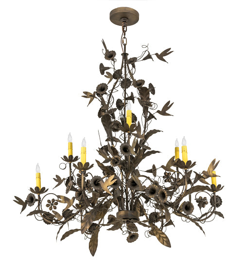 36" Wide Le Printemps 9 Light Chandelier