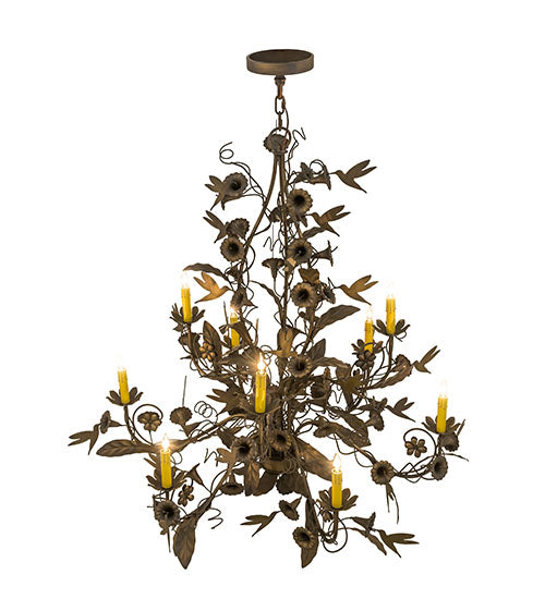 36" Wide Le Printemps 9 Light Chandelier