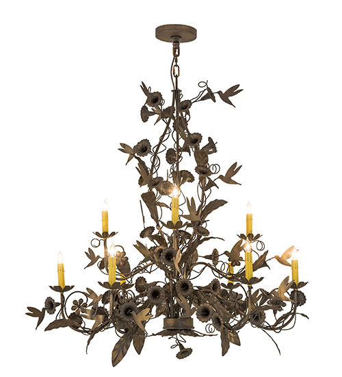 36" Wide Le Printemps 9 Light Chandelier