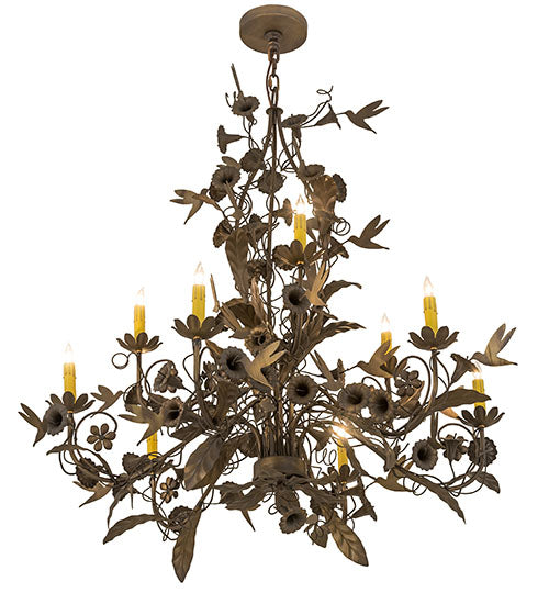 36" Wide Le Printemps 9 Light Chandelier