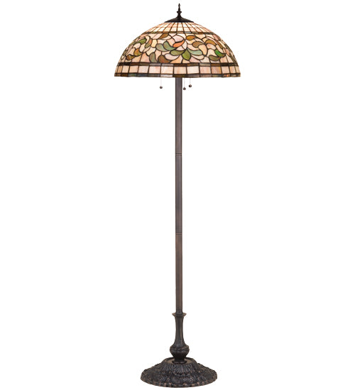 63"H Tiffany Turning Leaf Floor Lamp