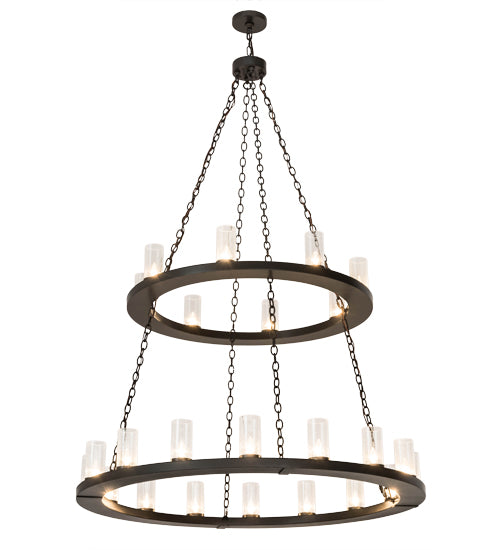 54" Wide Loxley 24 Light Two Tier Chandelier