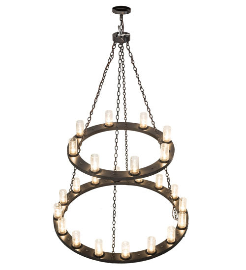 54" Wide Loxley 24 Light Two Tier Chandelier