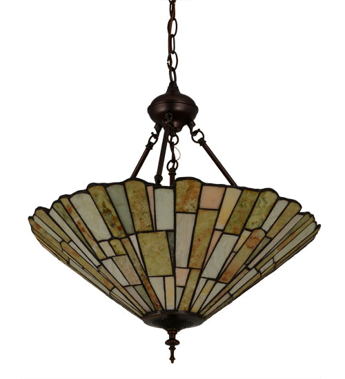 21" Wide Delta Jadestone Inverted Pendant