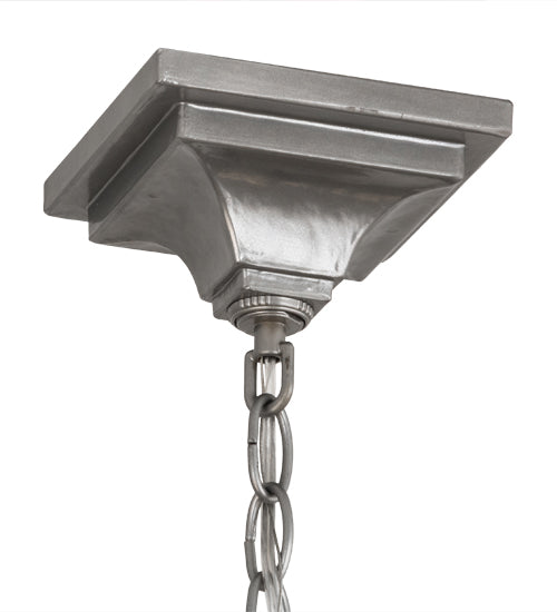 24"W Nickel 4 Lt Chandelier Hardware