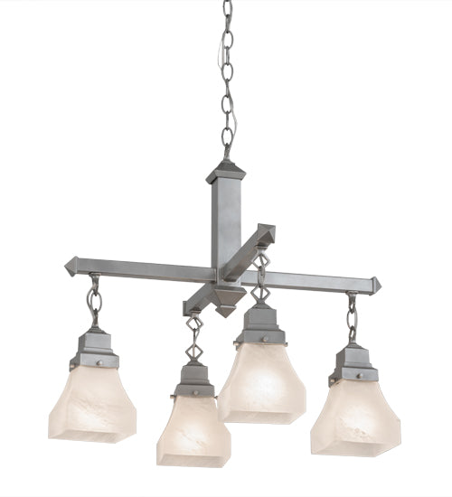 24"W Bungalow 4 Lt Chandelier