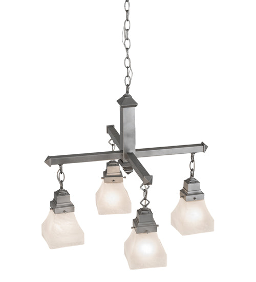 24"W Bungalow 4 Lt Chandelier