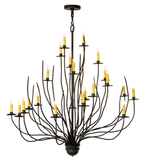 54"W Sycamore 22 Lt Chandelier