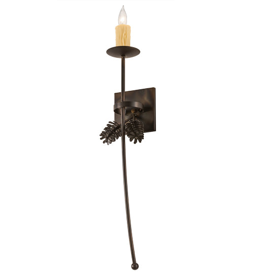 6"W Bechar Pine Cone Wall Sconce