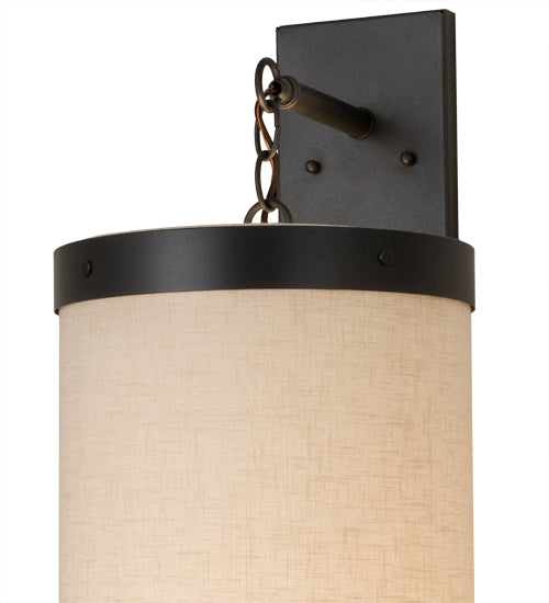 10"W Cilindro Textrene Hanging Wall Sconce