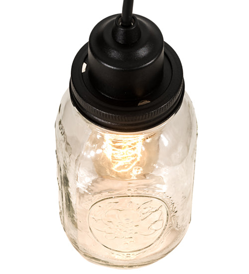 3.75" Wide Mason Jar Mini Pendant